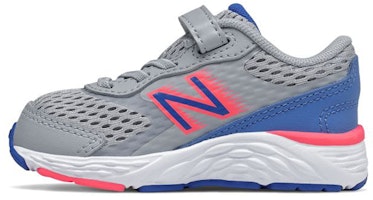 (Infant) New Balance 680 V6 'Grey Blue Velcro' IA680BL6 (Infant) New Balance 680 V6 'Grey Blue Velcro' IA680BL6