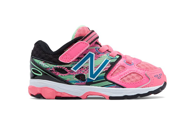 Order 嬰幼兒 New Balance 680系列 v3 輕巧耐磨防滑 低筒運動鞋 粉黑色