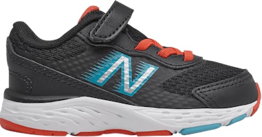 (Infant) New Balance 680v6 Bungee Wide 'Black Ghost Pepper' IA680BG6-W (Infant) New Balance 680v6 Bungee Wide 'Black Ghost Pepper' IA680BG6-W