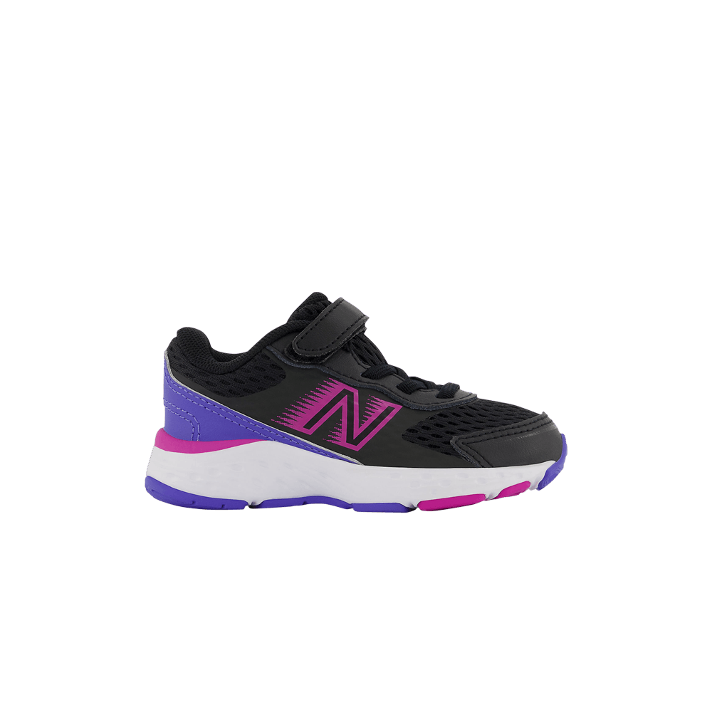 (Infant) New Balance 680v6 Bungee X-Wide 'Black Magenta Pop' IA680BP6-XW
