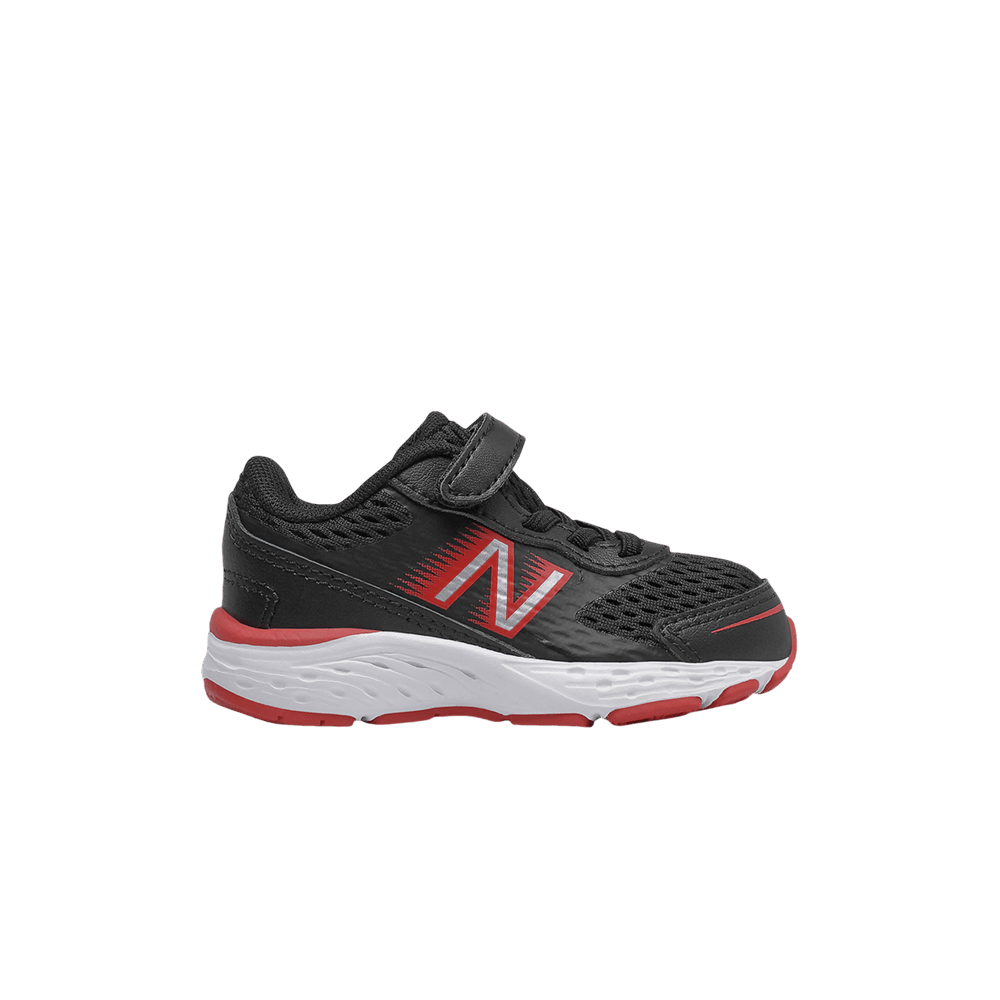 (Infant) New Balance 680v6 Hook & Loop Wide 'Black Team Red' IA680LB6-W