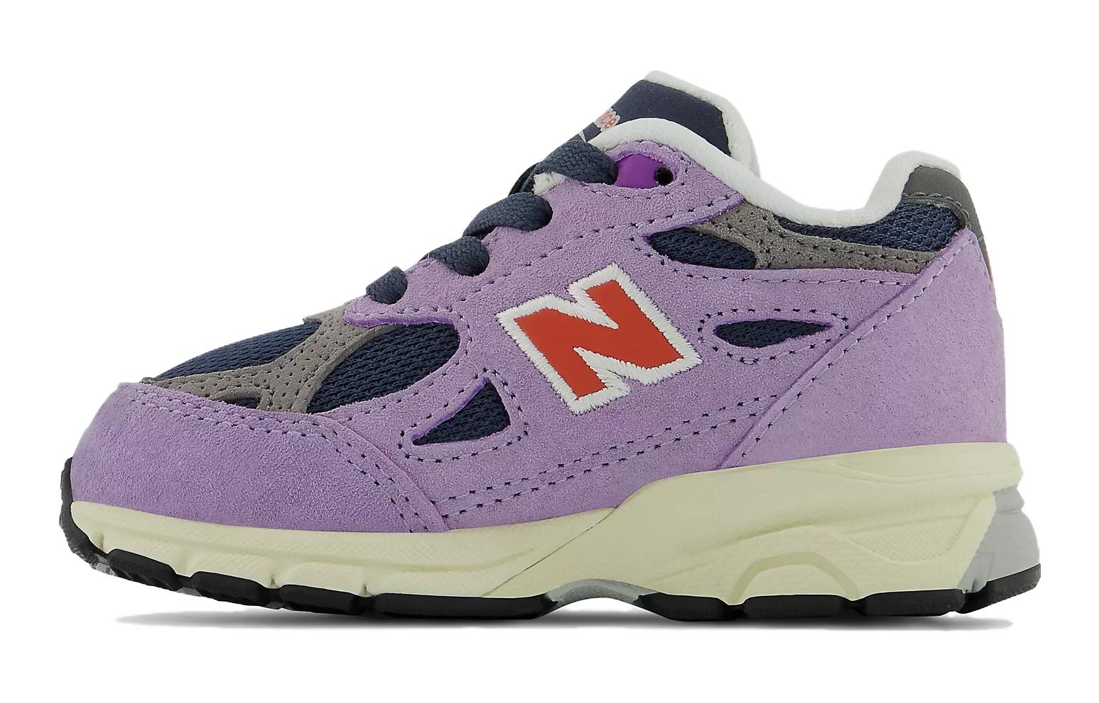 Buy 嬰兒 New Balance NB 990 V3 舒適運動 輕便耐磨 低筒 學步鞋 紫色