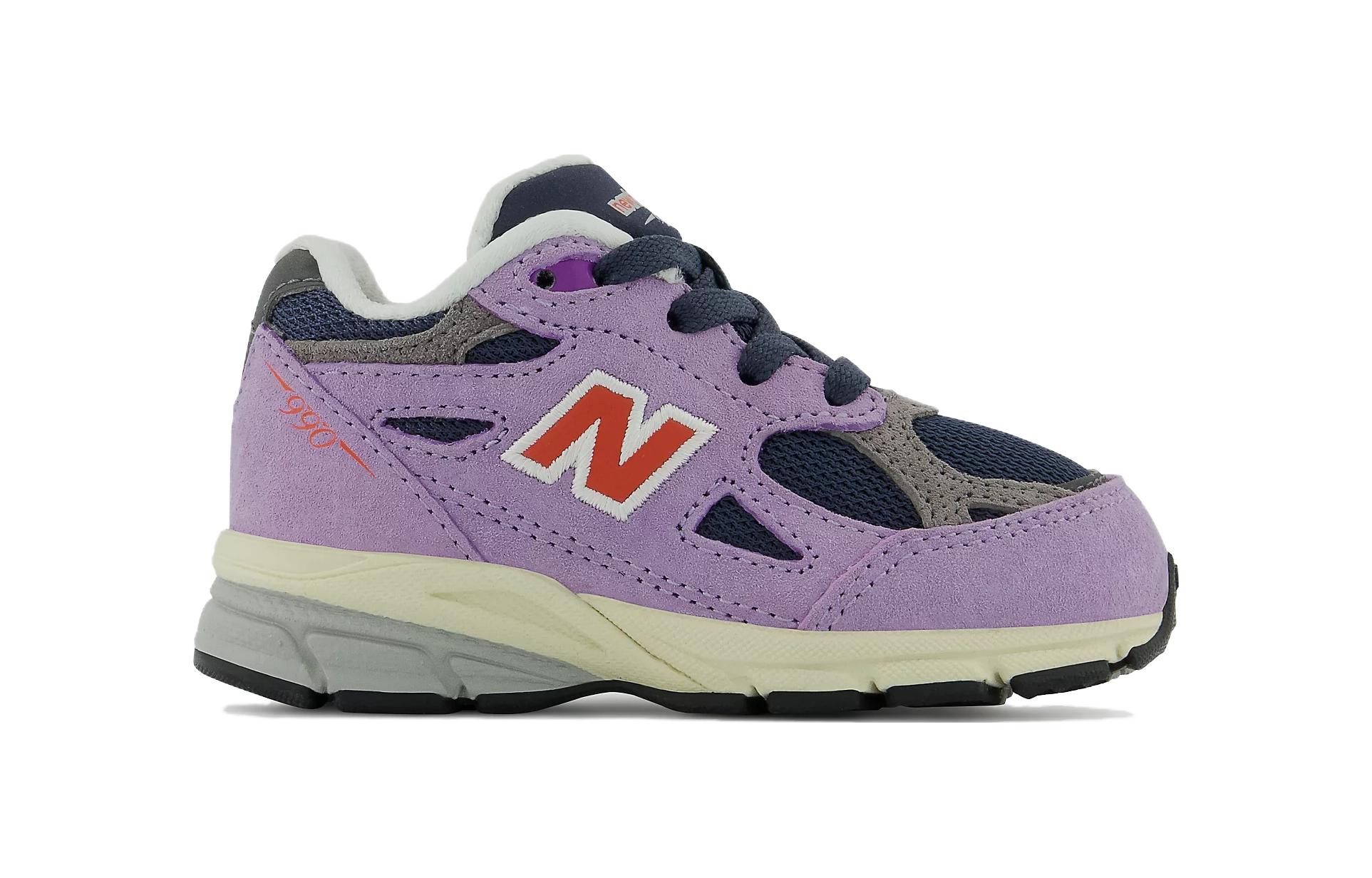 Order 嬰兒 New Balance NB 990 V3 舒適運動 輕便耐磨 低筒 學步鞋 紫色