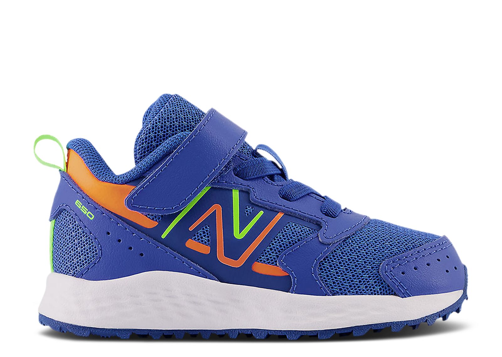 (Infant) New Balance Fresh Foam 650 Bungee Lace Top Strap X-Wide 'Cobalt Blaze Orange' IT650CG1-XW