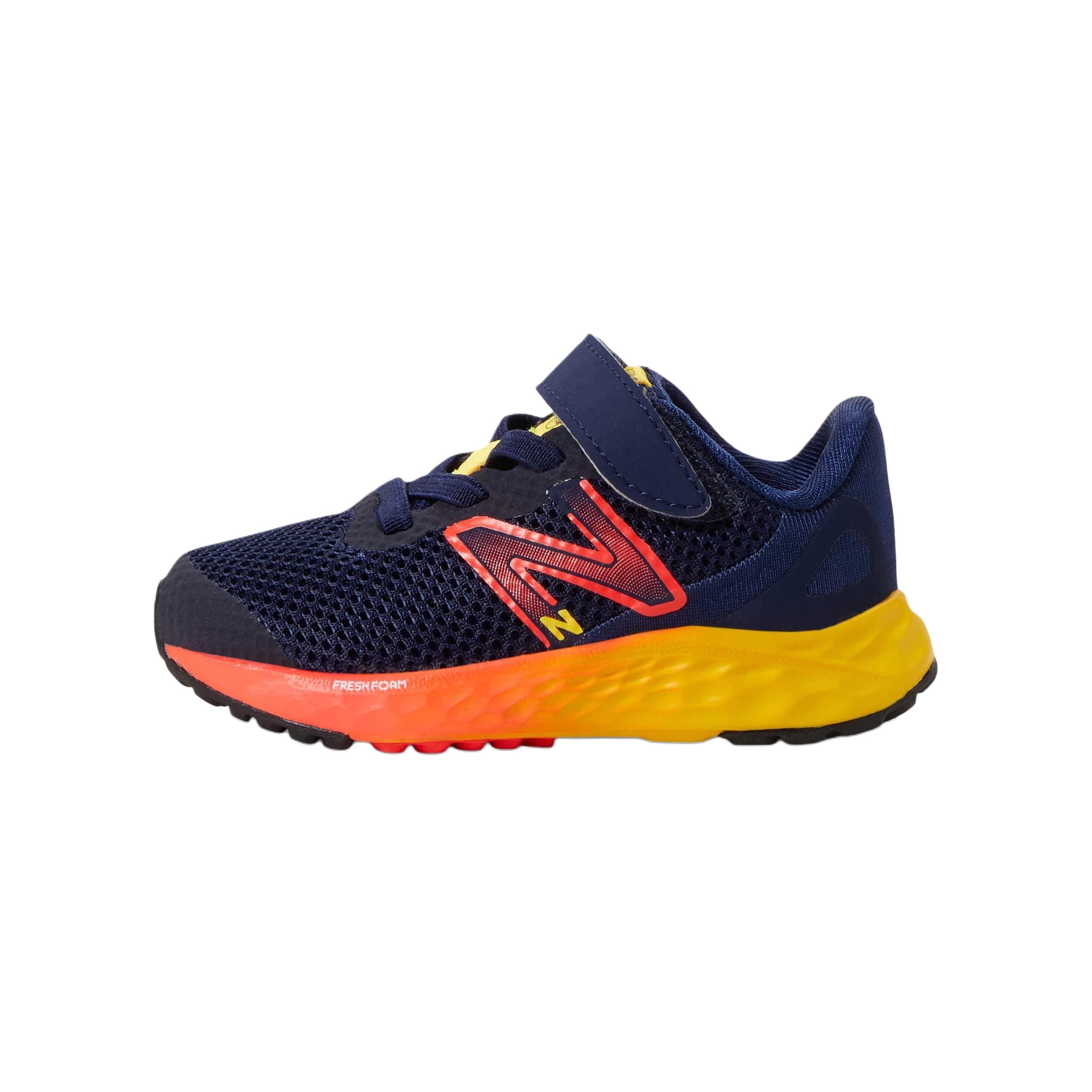 (Infant) New Balance Fresh Foam Arishi v4 Bungee Lace 'Navy Red Egg Yolk' IAARIKB4