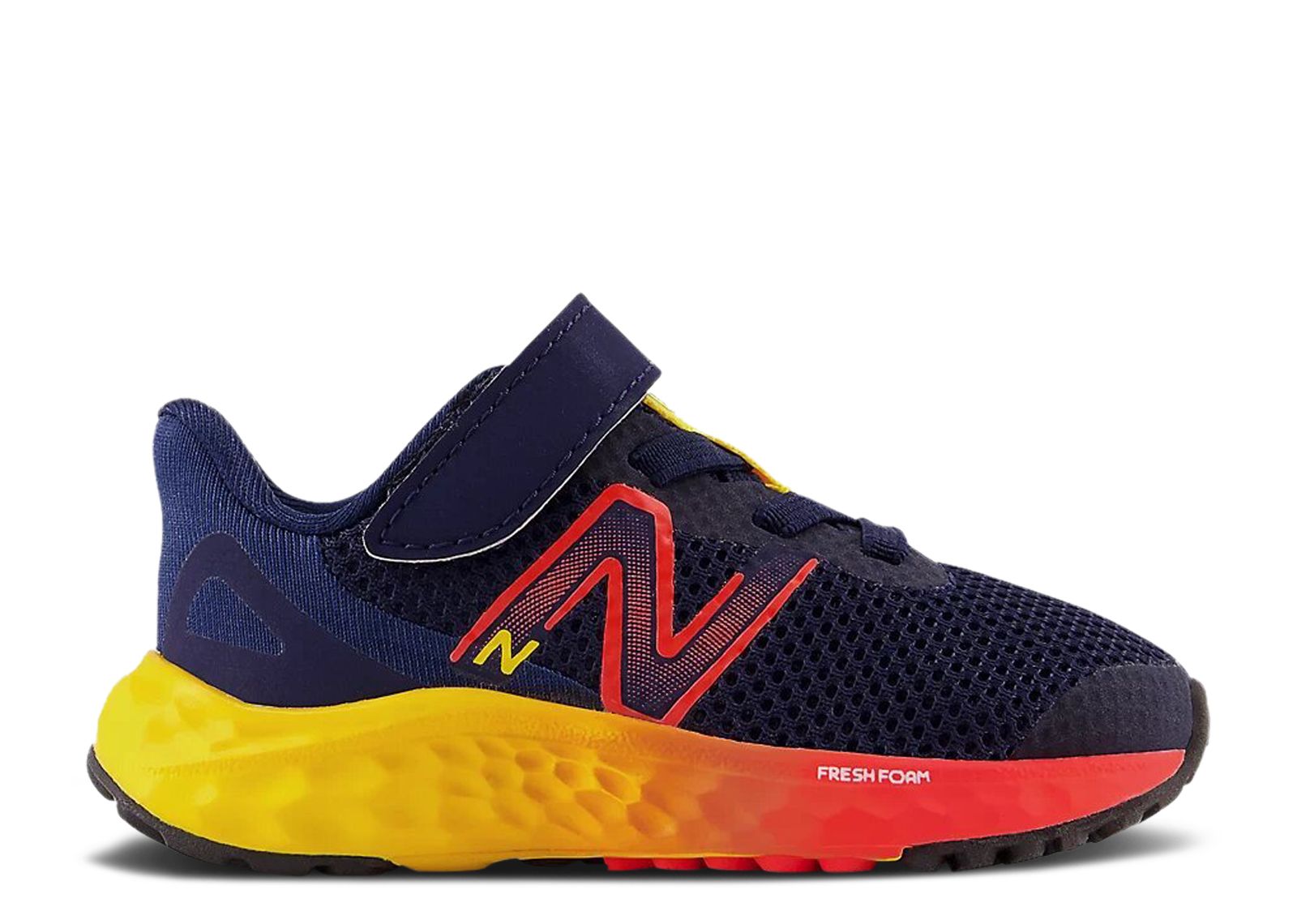 (Infant) New Balance Fresh Foam Arishi v4 Bungee Lace Wide 'Navy Red Egg Yolk' IAARIKB4-W