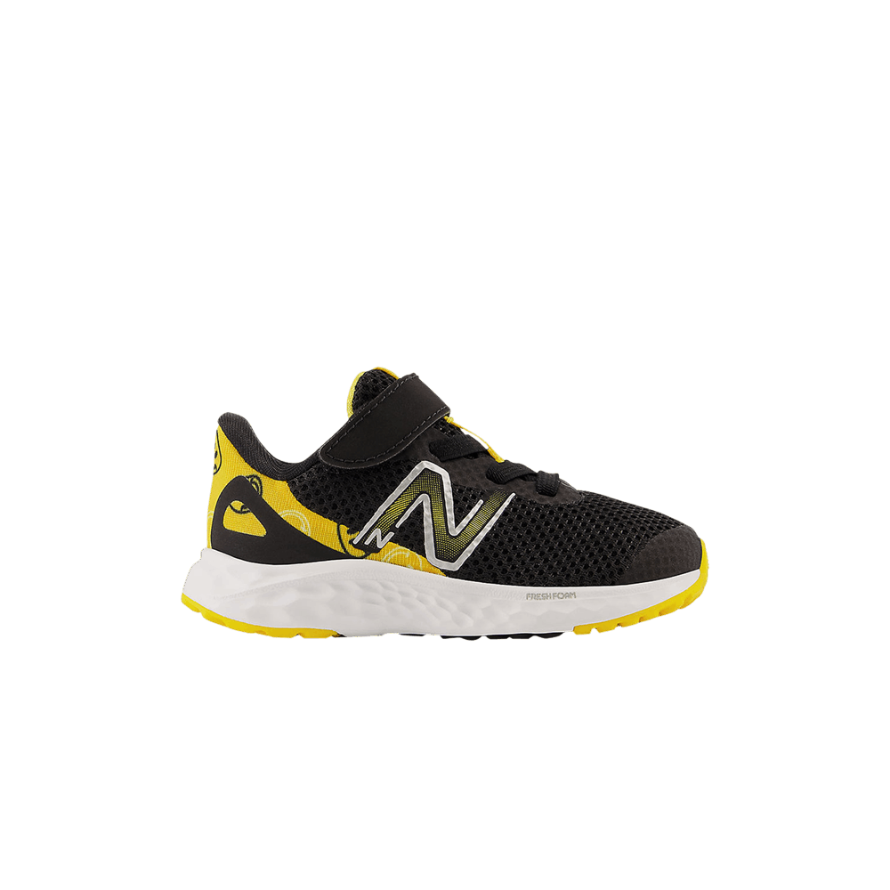 (Infant) New Balance Fresh Foam Arishi v4 Bungee Lace Top Strap Wide 'Black Marigold Smiley' IAARIBY4-W