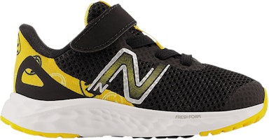 (Infant) New Balance Fresh Foam Arishi v4 Bungee Lace Top Strap Wide 'Black Marigold Smiley' IAARIBY4-W (Infant) New Balance Fresh Foam Arishi v4 Bungee Lace Top Strap Wide 'Black Marigold Smiley' IAARIBY4-W