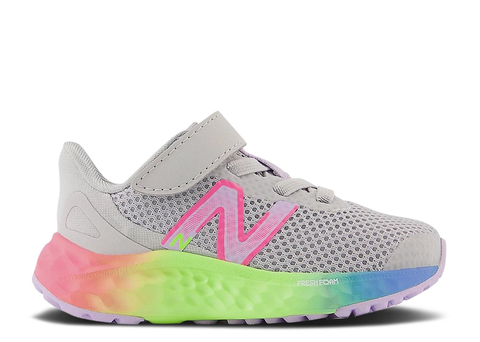 (Infant) New Balance Fresh Foam Arishi v4 Bungee Lace 'Light Aluminum Rainbow' IAARIKG4