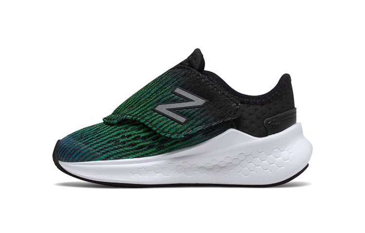 (Infant) New Balance Fresh Foam Fast Slip-On &#x27;Black Green&#x27; ITFSTBG