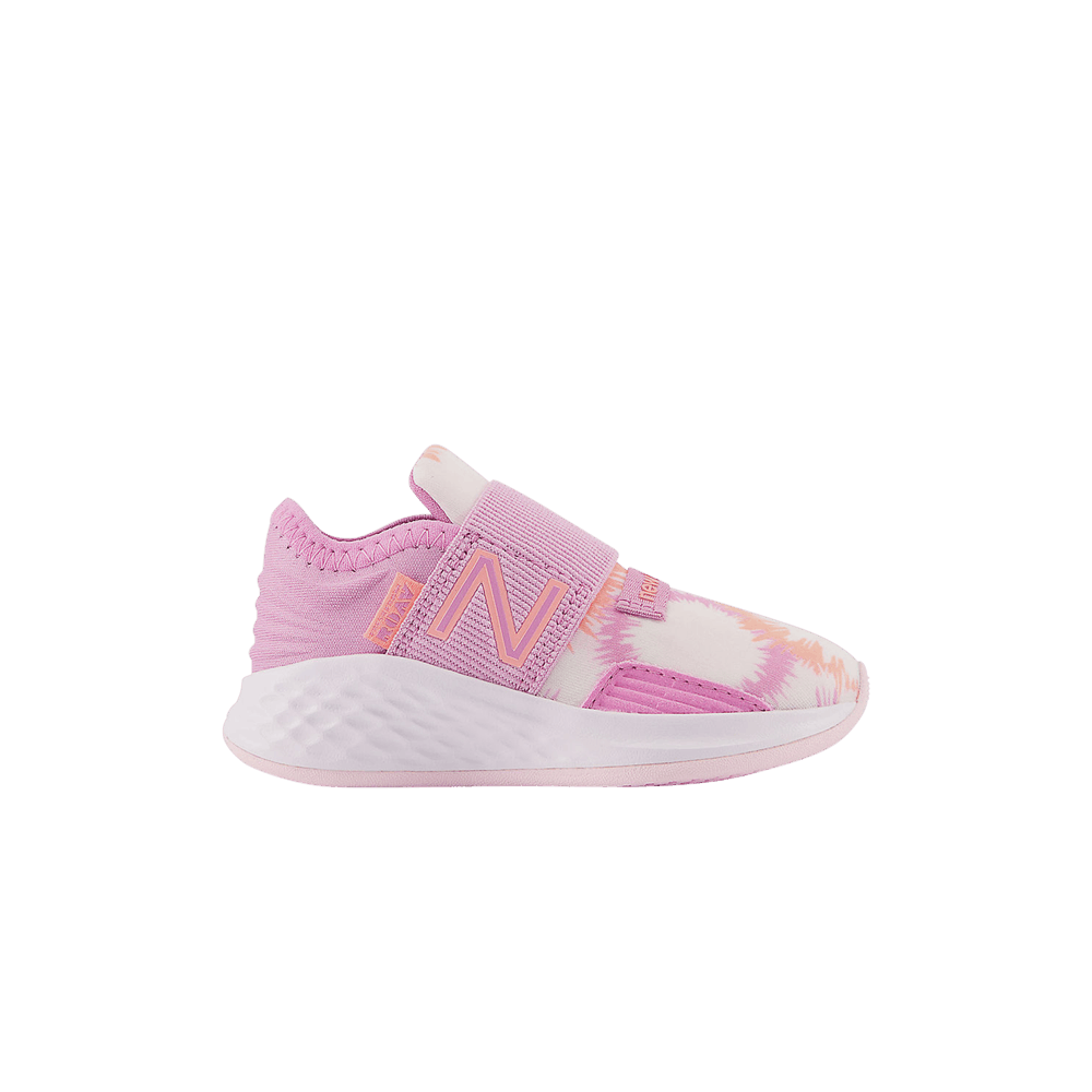 (Infant) New Balance Fresh Foam Roav Slip-On Wide &#x27;Raspberry Tie-Dye&#x27; IDROVFW1-W