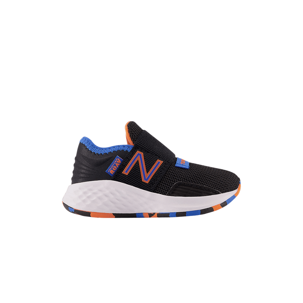 (Infant) New Balance Fresh Foam Roav Slip-On Wide &#x27;Black Blue Orange&#x27; IDROVBS-W