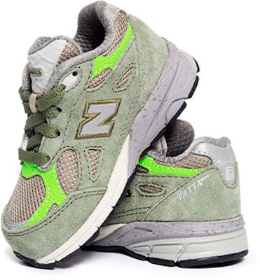 (Infant) New Balance Patta x 990V3 'Olive Green' IC990PP3(YC) Shop (Infant) New Balance Patta x 990V3 'Olive Green' IC990PP3(YC)