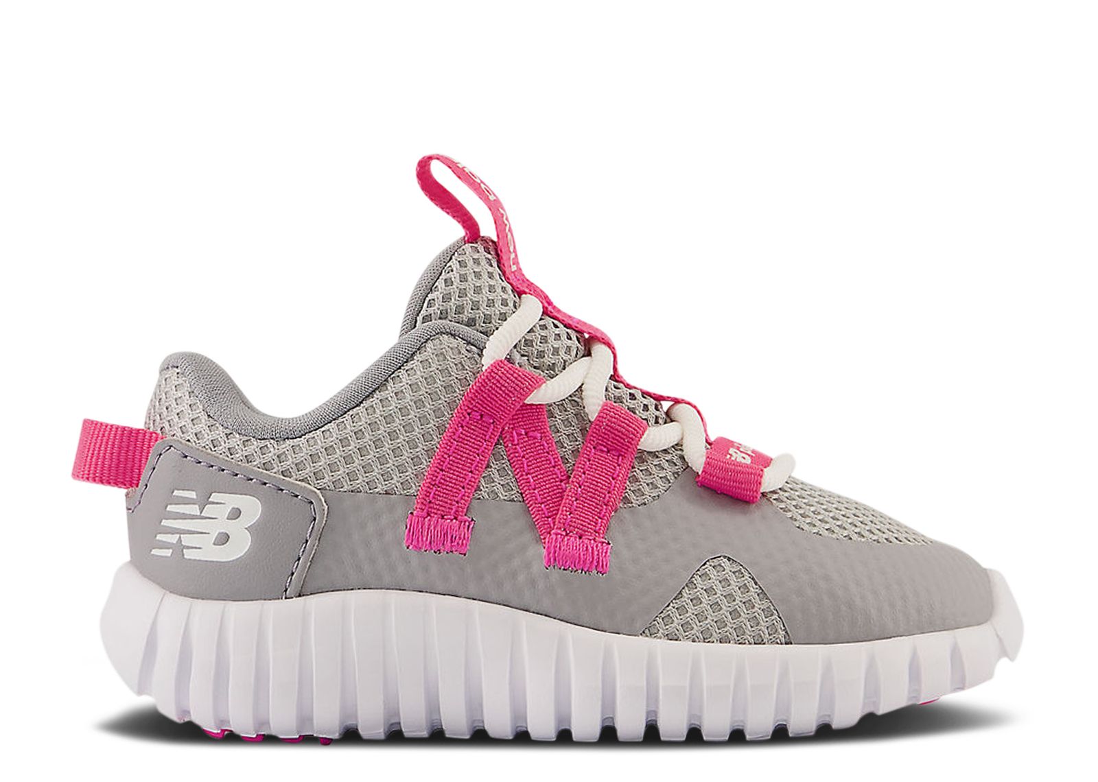 (Infant) New Balance Playgruv v2 Bungee Wide 'Grey Hi-Pink' ITPGRVAD-W
