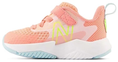 (Infant) New Balance Rave Run v2 Bungee Lace 'Grapefruit Hi-Lite' ITRAVGH2 (Infant) New Balance Rave Run v2 Bungee Lace 'Grapefruit Hi-Lite' ITRAVGH2