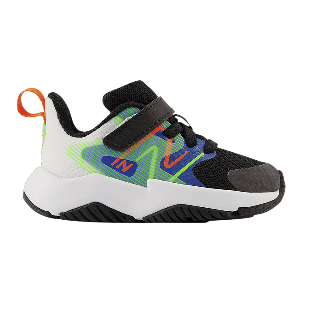 (Infant) New Balance Rave Run v2 Bungee Lace Top Strap Wide 'Black Cobalt Green' ITRAVCB2-W
