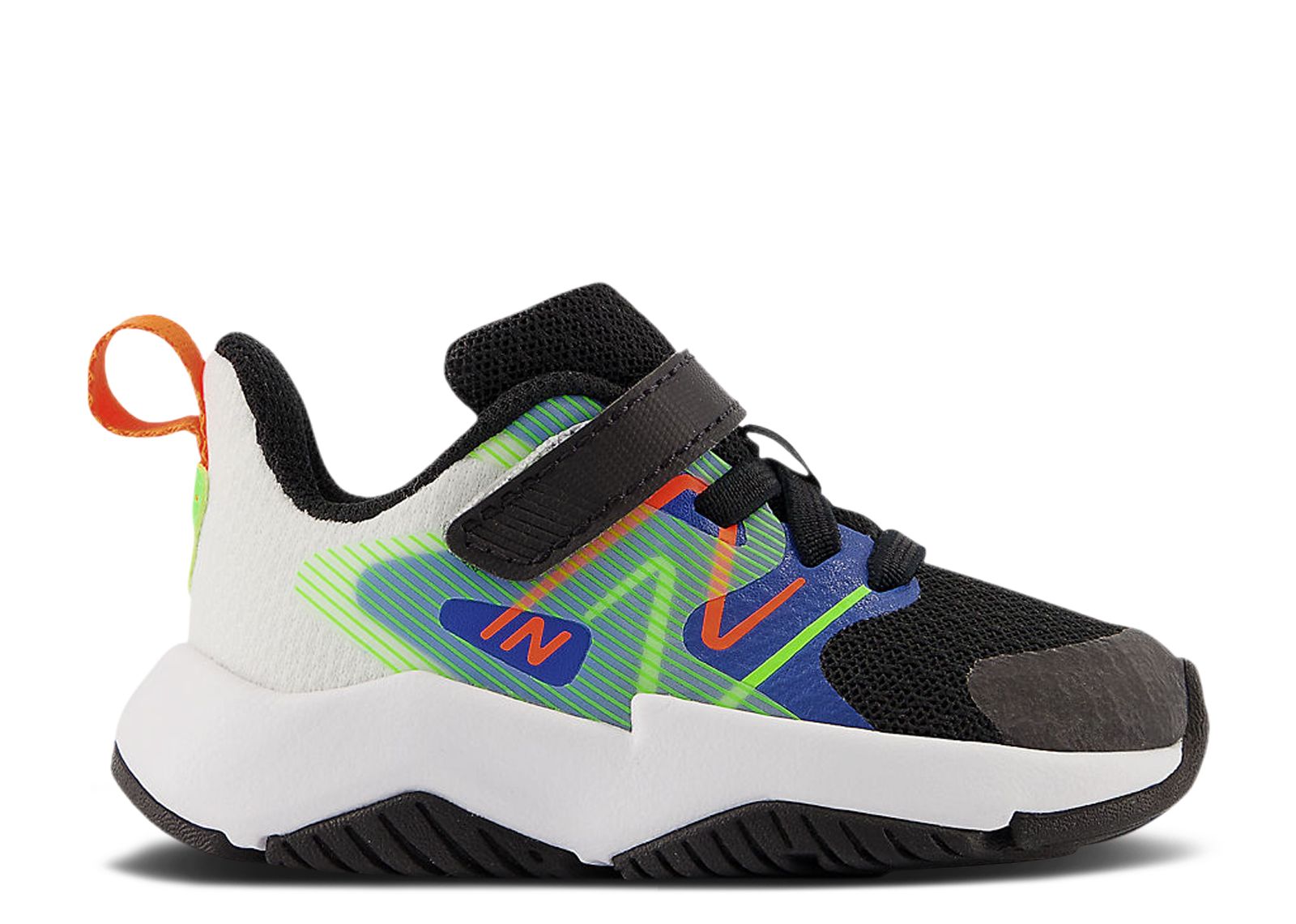 (Infant) New Balance Rave Run v2 Bungee Lace Top Strap Wide 'Black Cobalt Green' ITRAVCB2-W