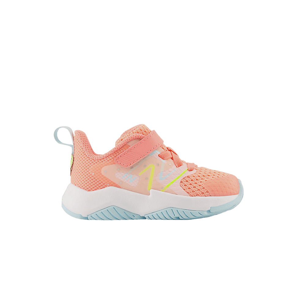 (Infant) New Balance Rave Run v2 Bungee Lace X-Wide 'Grapefruit Hi-Lite' ITRAVGH2-XW