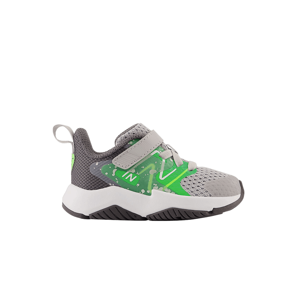 (Infant) New Balance Rave Run v2 Bungee Lace X-Wide 'Raincloud Pixel Green' ITRAVGG2-XW