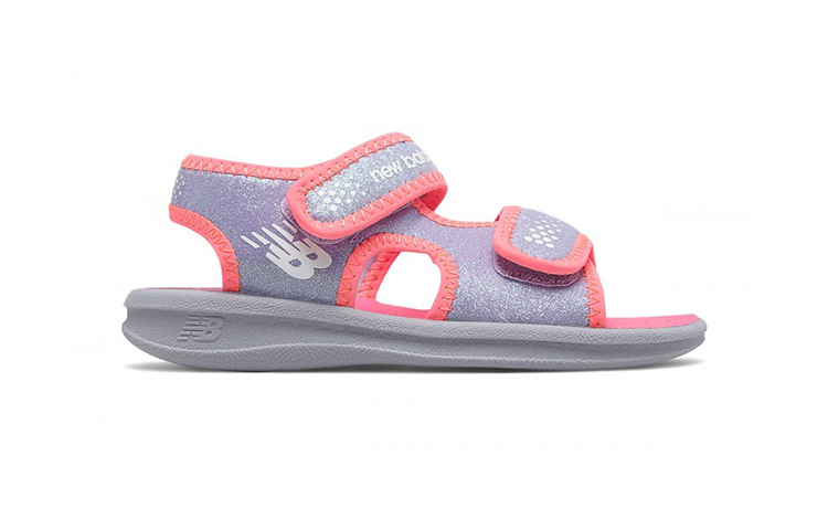 Order 嬰幼兒 New Balance 運動涼鞋 簡約休閒露趾涼鞋 粉紫色