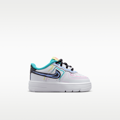Lookbook (TD) Nike Air Force 1 Putih/Hyper Pink/Dusty Cactus/Anthracite IR1822-100