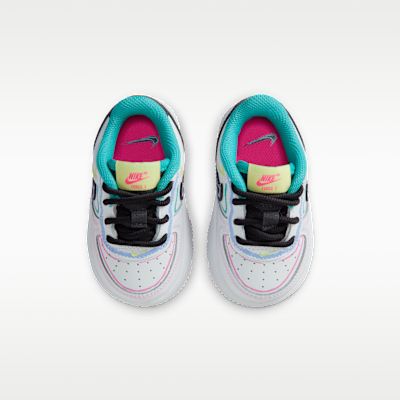 Shop (TD) Nike Air Force 1 Putih/Hyper Pink/Dusty Cactus/Anthracite IR1822-100