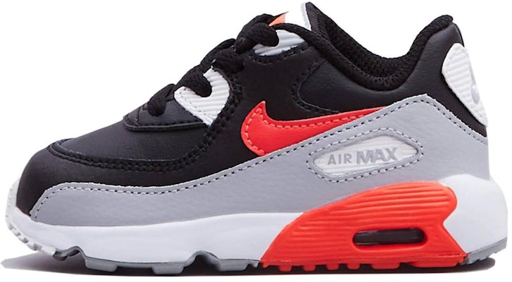 (TD) Nike Air Max 90 Kulit 'Abu Serigala Merah' 833416-024 Buy (TD) Nike Air Max 90 Kulit 'Abu Serigala Merah' 833416-024