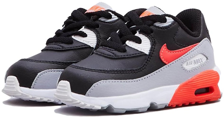 (TD) Nike Air Max 90 Kulit 'Abu Serigala Merah' 833416-024 Lookbook (TD) Nike Air Max 90 Kulit 'Abu Serigala Merah' 833416-024