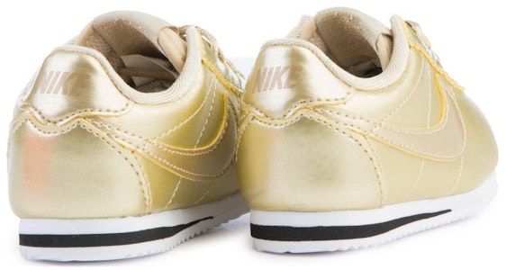 嬰童 Nike Cortez 舒適 耐磨輕便 低幫 學步鞋 金色 Shop 嬰童 Nike Cortez 舒適 耐磨輕便 低幫 學步鞋 金色