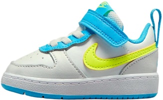 (Infant) Nike Court Borough Low 2 'White Baltic Blue Volt' BQ5453-122 (Infant) Nike Court Borough Low 2 'White Baltic Blue Volt' BQ5453-122