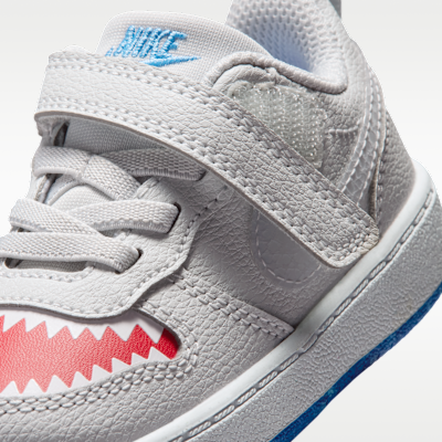 Sizing (TD) Nike Court Borough Low 純白鉑金/大學紅/遊戲皇家藍/狼灰 IO1662-001