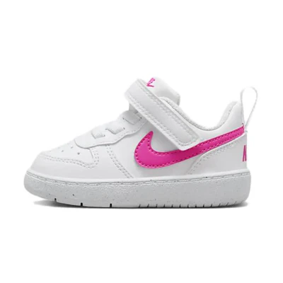 (Infant) Nike Court Borough Low Recraft 'White Laser Fuchsia'