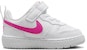 (Infant) Nike Court Borough Low Recraft 'White Laser Fuchsia' DV5458-113