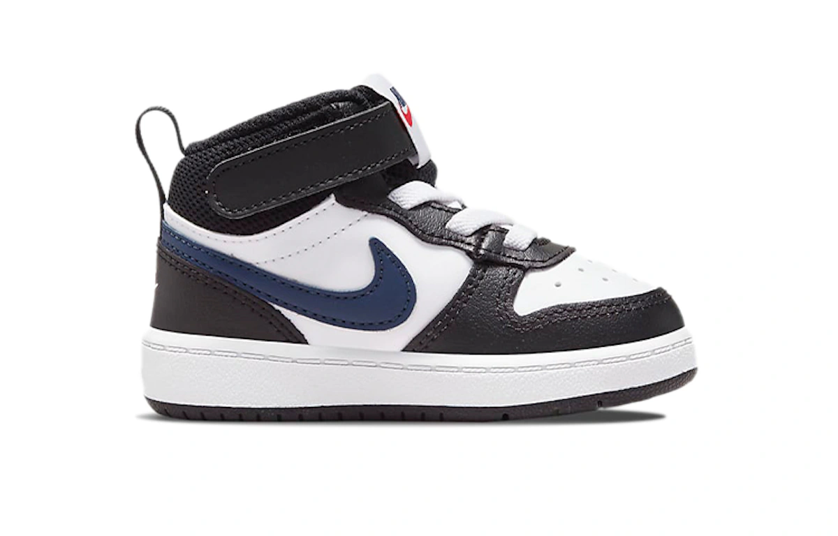 (Toddler) Nike Court Borough Mid 2 Mid-Top Sneakers Black/White/Red