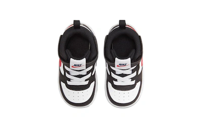 (Toddler) Nike Court Borough Mid 2 Mid-Top Sneakers Black/White/Red
