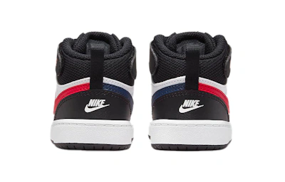 (Toddler) Nike Court Borough Mid 2 Mid-Top Sneakers Black/White/Red