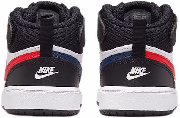 (Toddler) Nike Court Borough Mid 2 Mid-Top Sneakers Black/White/Red DO5894-161 Purchase (Toddler) Nike Court Borough Mid 2 Mid-Top Sneakers Black/White/Red DO5894-161