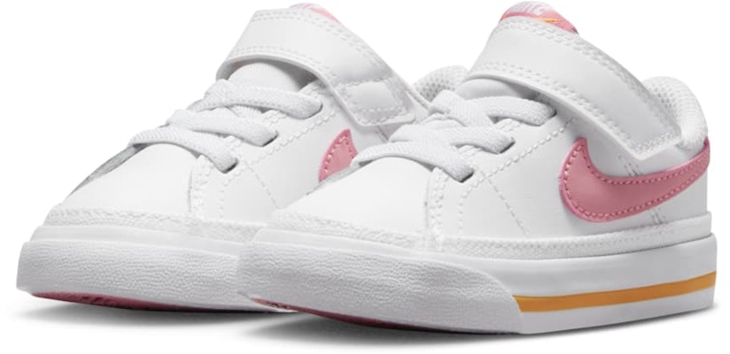 (Infant) Nike Court Legacy 'White Coral Chalk' DA5382-118 Lookbook (Infant) Nike Court Legacy 'White Coral Chalk' DA5382-118