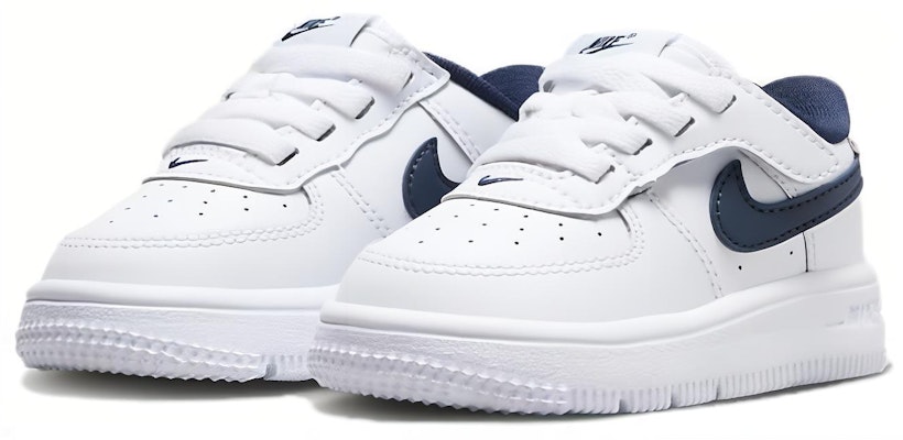 (Infant) Nike Force 1 Low EasyOn 'White Midnight Navy' FN0236-104 Lookbook (Infant) Nike Force 1 Low EasyOn 'White Midnight Navy' FN0236-104