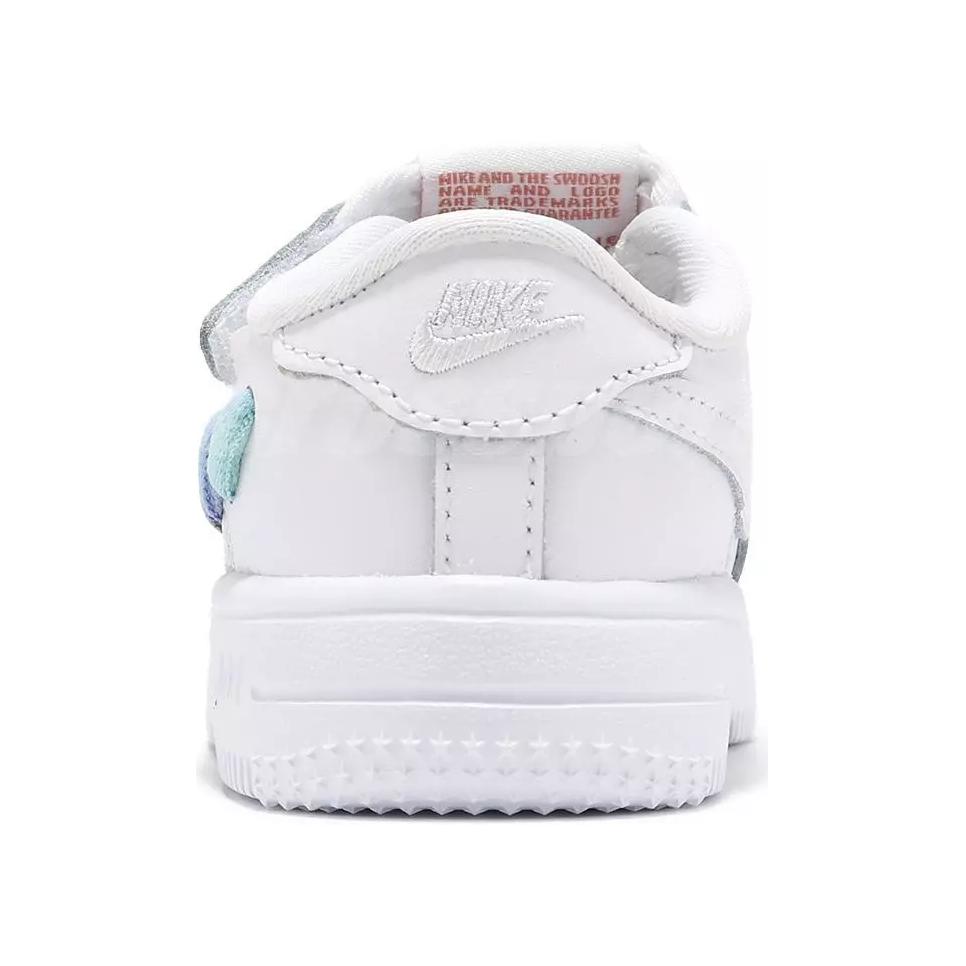 Shop (TD) Nike Force 1 Low LV8 EasyOn 'Rainbow Lace Swoosh' Sepatu Anak FN4891-100