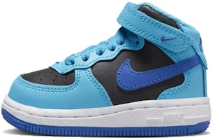 (Infant) Nike Force 1 Mid LE 'Blue Lightning Black' DH2935-400 (Infant) Nike Force 1 Mid LE 'Blue Lightning Black' DH2935-400