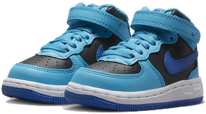 (Infant) Nike Force 1 Mid LE 'Blue Lightning Black' DH2935-400 Order (Infant) Nike Force 1 Mid LE 'Blue Lightning Black' DH2935-400