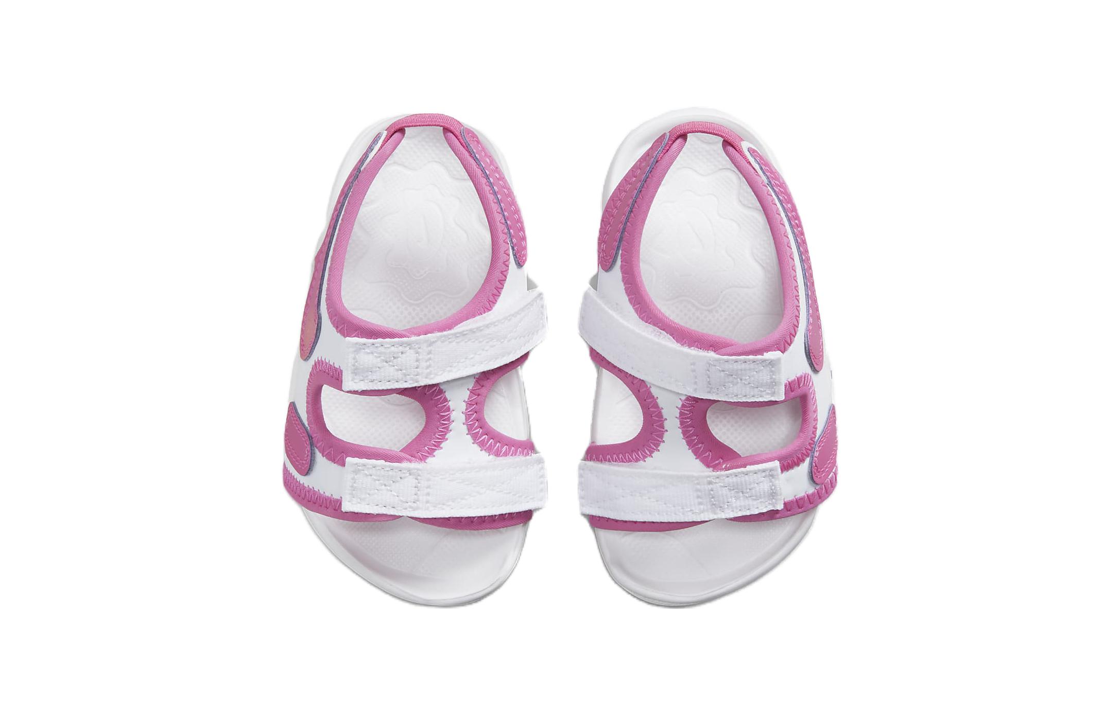 Lookbook (TD) ナイキ サンレイ アジャスト 6 白ピンク DR5709-100