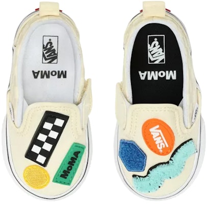 (TD) Vans MoMA Classic Slip-On 'Crema' VN0A34880IC Shop (TD) Vans MoMA Classic Slip-On 'Crema' VN0A34880IC
