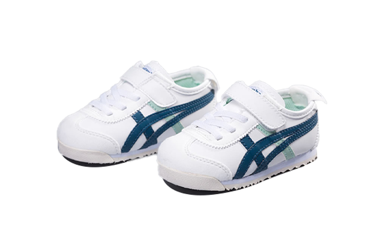 Lookbook (TD) 오니츠카 타이거 멕시코 66 벨크로 '화이트/레이크 블루' C6B5Y-0145