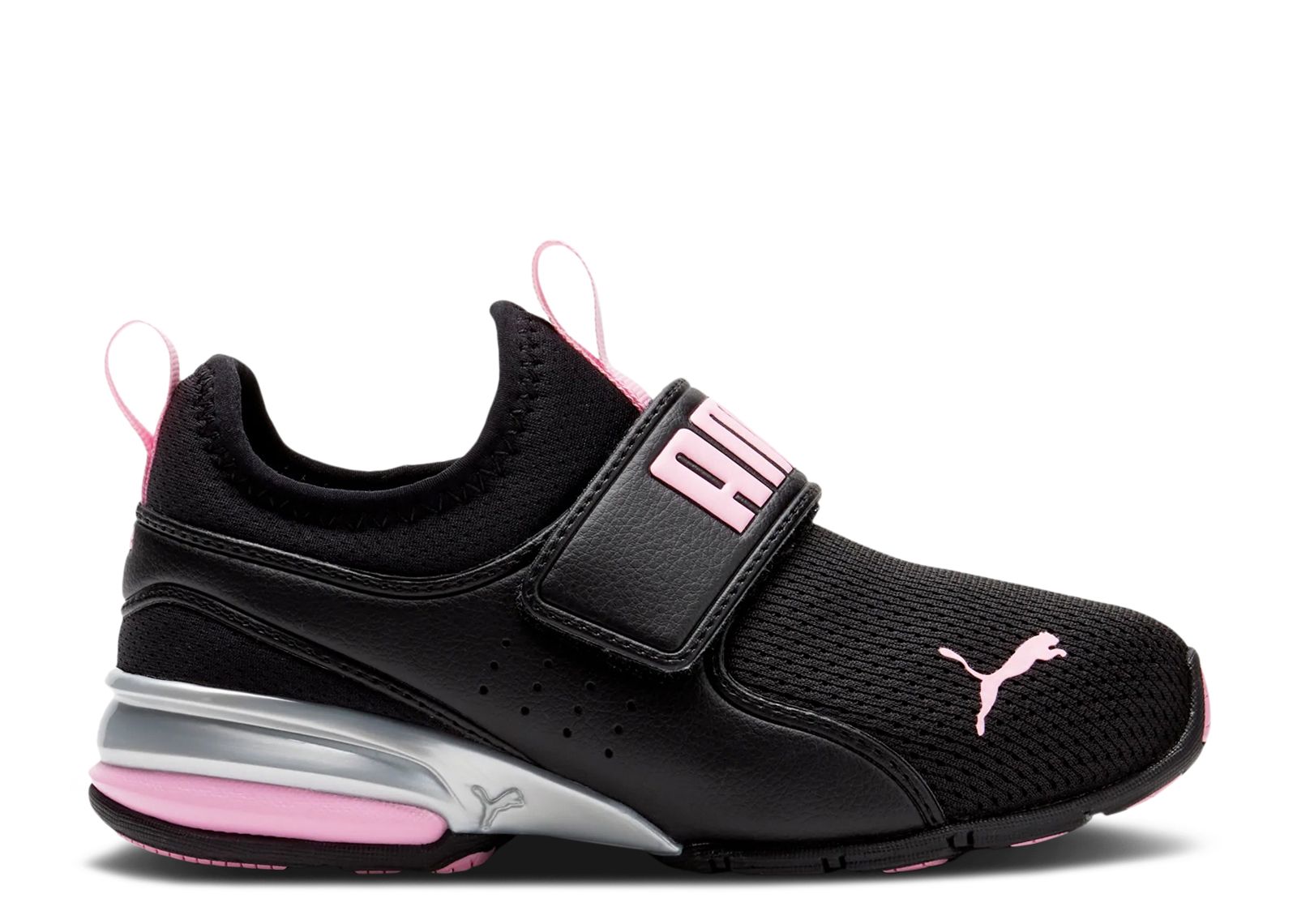 (Infant) Puma Axelion Slip-On 'Black Prism Pink' 376751-03