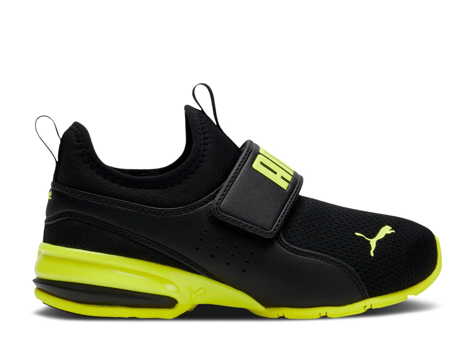 (Infant) Puma Axelion Slip-On 'Black Yellow Alert' 376751-02