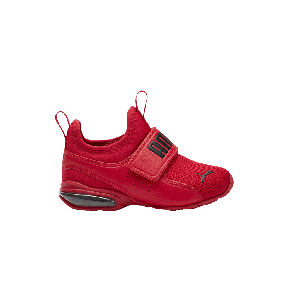 (Infant) Puma Axelion Slip-On &#x27;High Risk Red Black&#x27; 390358-03