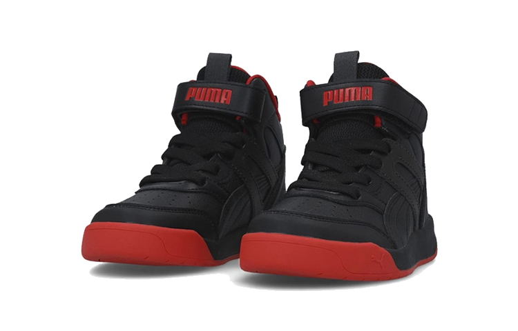 Lookbook (TD) Puma Backcourt Mid AC Anak 'Hitam Merah' 374409-03