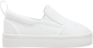 (Infant) Puma Bari Slip-On 'White Silver' 387434-01 (Infant) Puma Bari Slip-On 'White Silver' 387434-01